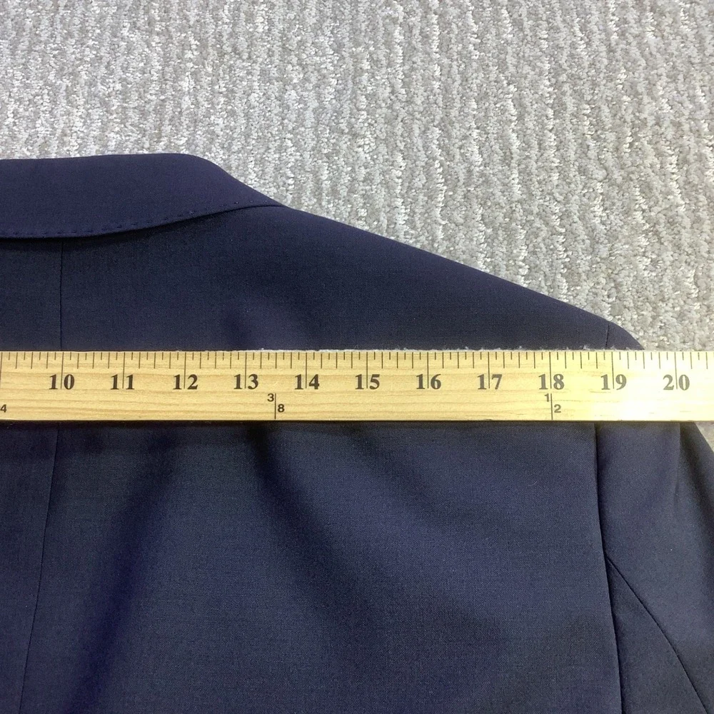 BOSS Hugo Boss Jasper Navy Blue Virgin‎ Wool 2 Piece Suit Regular Fit 42S NWT